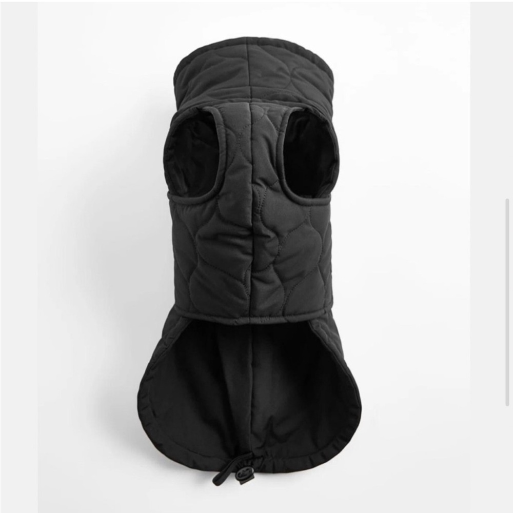 Zara Quilted Dog Coat Black large - Picture 4 of 8